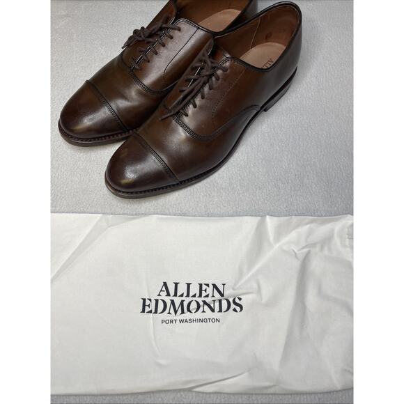 Allen Edmonds Park Avenue 10.5D Dark Chili Brown Oxfords - w/ Original Box main image 14